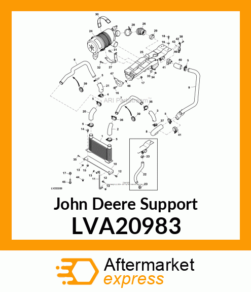 SUPPORT, CENTER INTAKE LVA20983