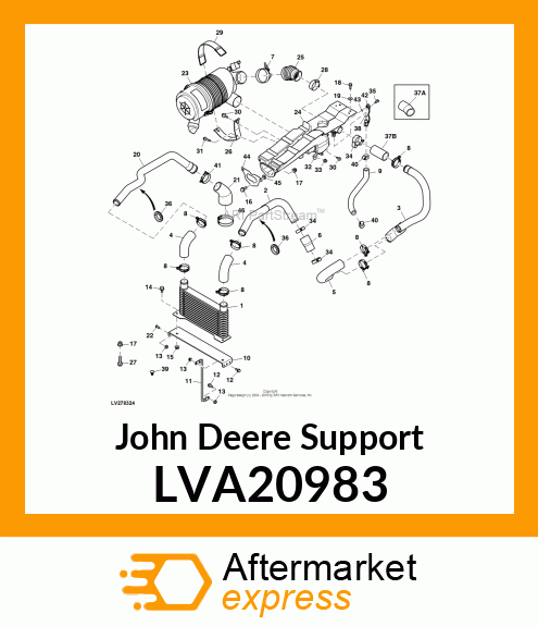 SUPPORT, CENTER INTAKE LVA20983