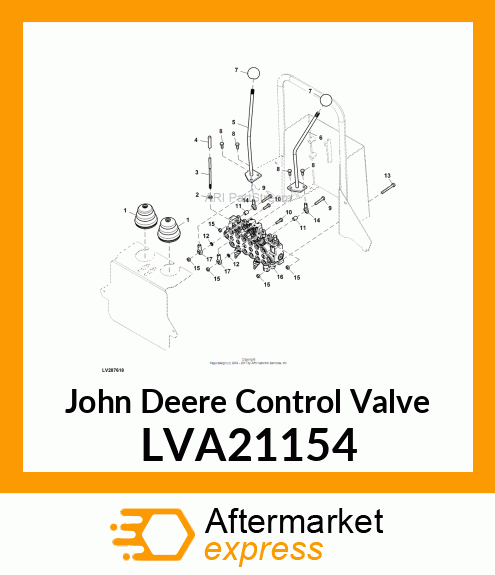 CONTROL VALVE, CONTROL VALVE,BACKHO LVA21154