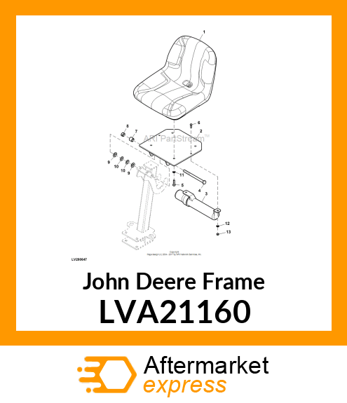 FRAME, SEAT MOUNT LVA21160