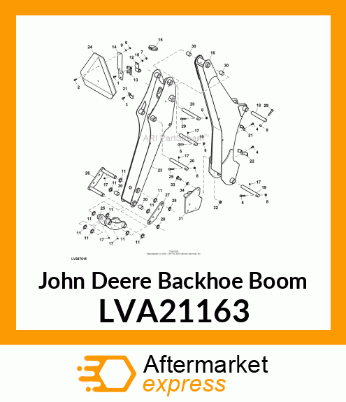 BACKHOE BOOM, BACKHOE BOOM LVA21163