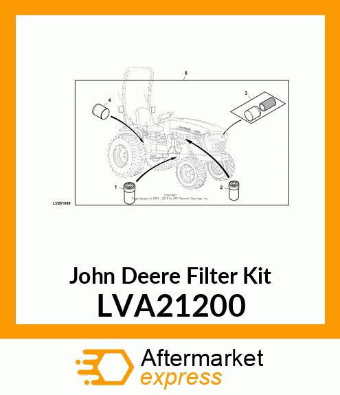 FILTER KIT, KIT, FILTER PACK, 2305 LVA21200