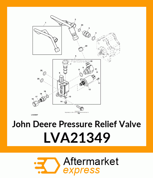 PRESSURE RELIEF VALVE, VALVE, MINIM LVA21349