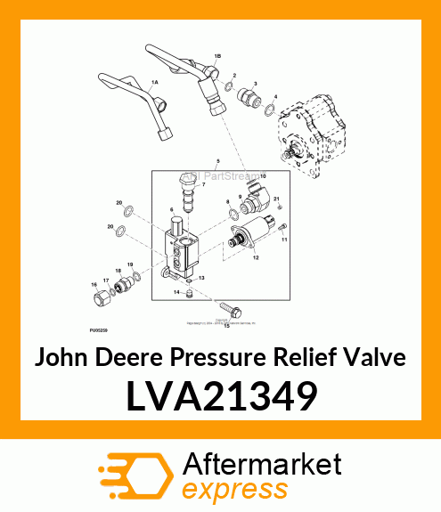 PRESSURE RELIEF VALVE, VALVE, MINIM LVA21349