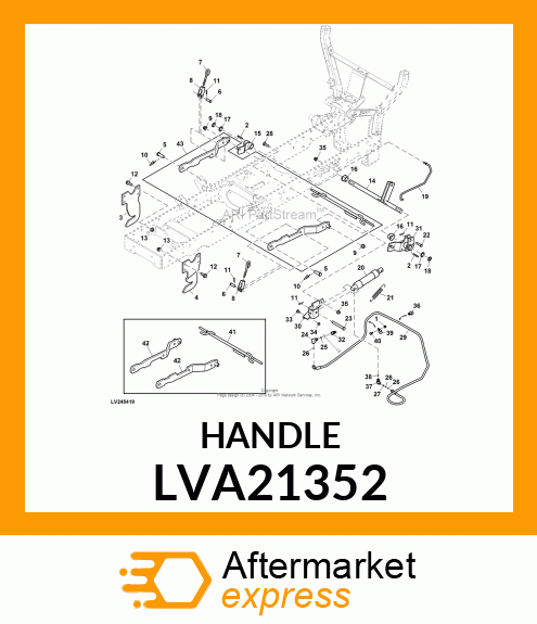 LIFT ARM, MID LIFT LVA21352