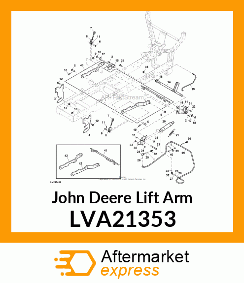 LIFT ARM, MID LIFT LVA21353