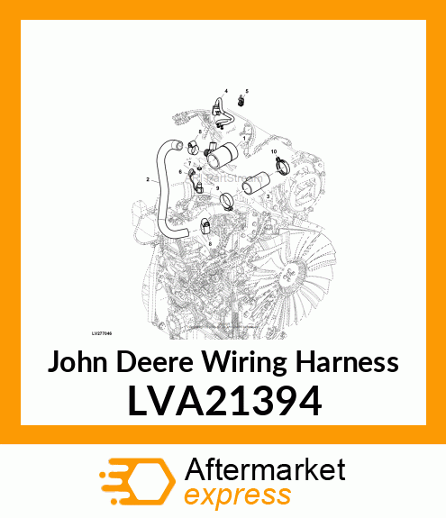 WIRING HARNESS, CCV HEATER LVA21394