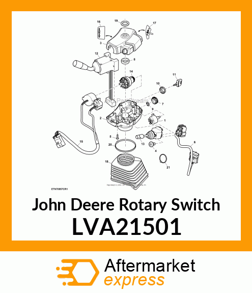 ROTARY SWITCH,IGNITION,KEY,4 LVA21501