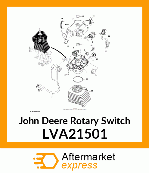 ROTARY SWITCH,IGNITION,KEY,4 LVA21501