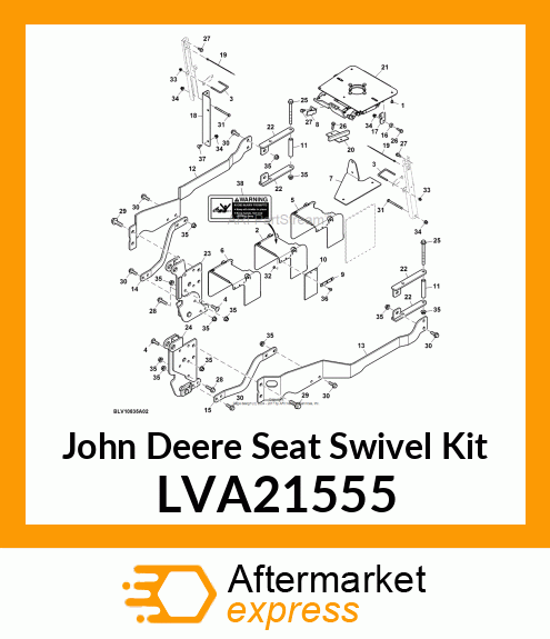 SEAT SWIVEL KIT, SEAT, SWIVEL LVA21555