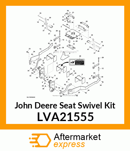 SEAT SWIVEL KIT, SEAT, SWIVEL LVA21555