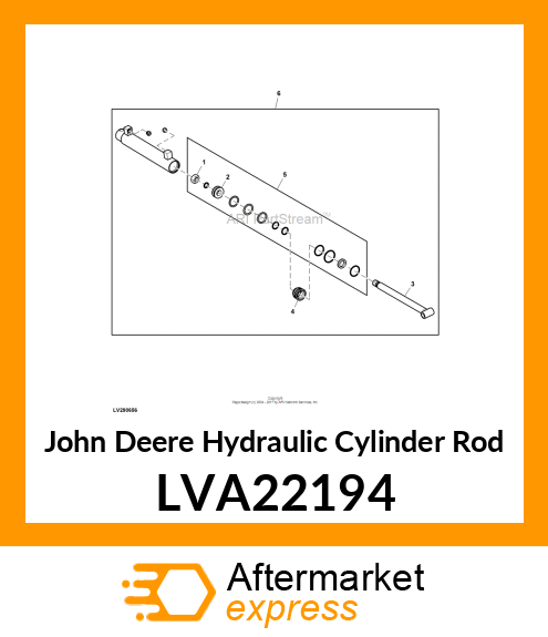 ROD, HYDRAULIC CYLINDER LVA22194