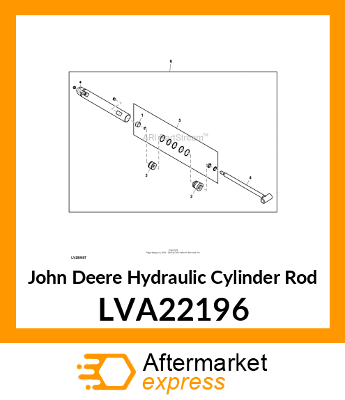 ROD, HYDRAULIC CYLINDER LVA22196