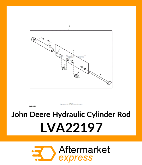 ROD, HYDRAULIC CYLINDER LVA22197