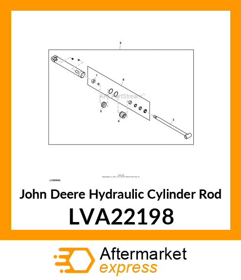 ROD, HYDRAULIC CYLINDER LVA22198