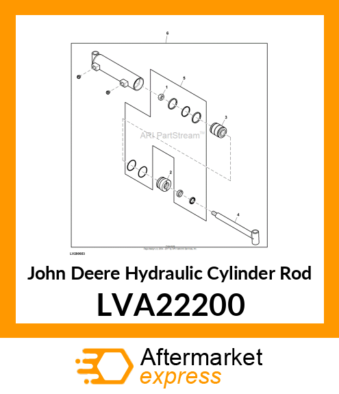 ROD, HYDRAULIC CYLINDER LVA22200