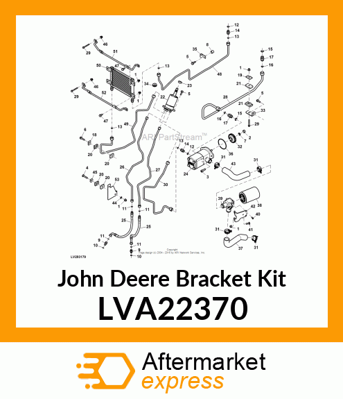 SAFETY LABEL/BRACKET ASSEMBLY LVA22370