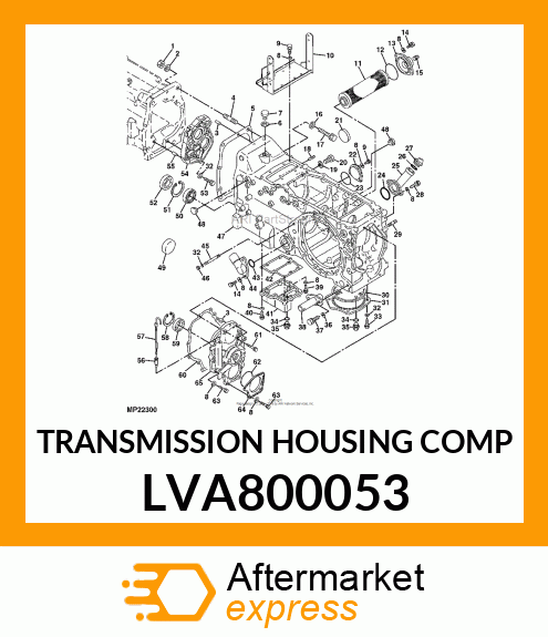 TRANSMISSION, TRANSMISSION HOUSING LVA800053