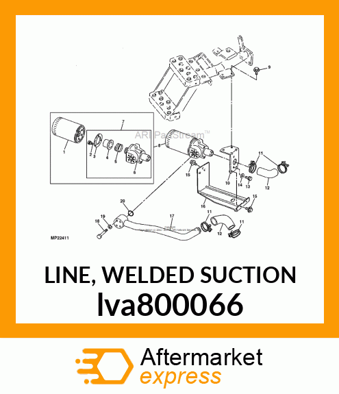 LINE, WELDED SUCTION lva800066