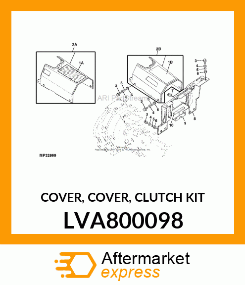 COVER, COVER, CLUTCH KIT LVA800098