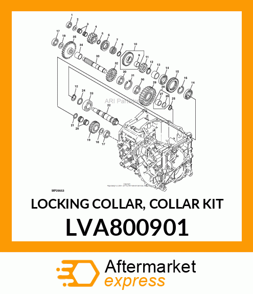 LOCKING COLLAR, COLLAR KIT LVA800901