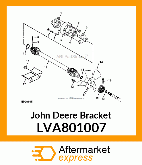 BRACKET, FAN BOSS WELDMENT LVA801007