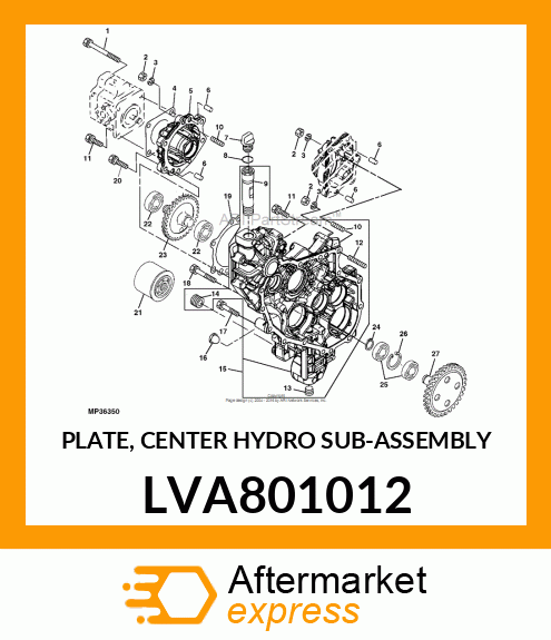 PLATE, CENTER HYDRO SUB LVA801012