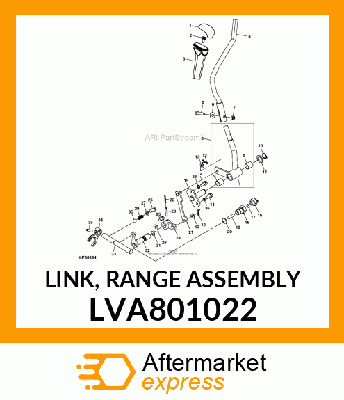 LINK, RANGE ASSEMBLY LVA801022