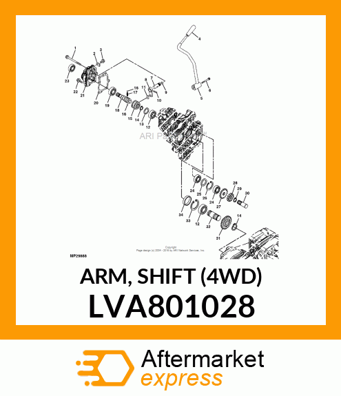 ARM, SHIFT (4WD) LVA801028