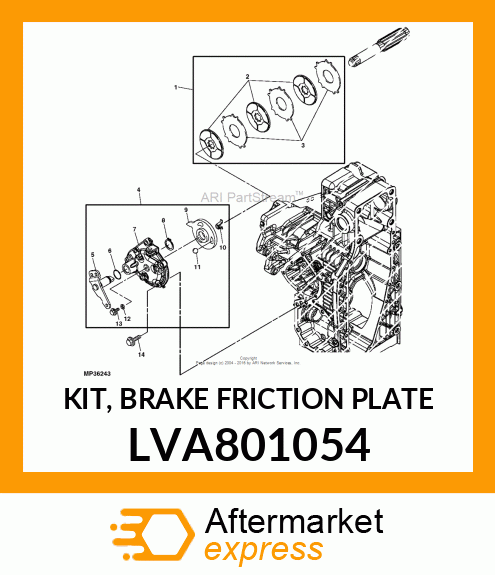 PLATE KIT, KIT, BRAKE FRICTION PLAT LVA801054