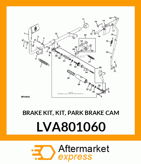 BRAKE KIT, KIT, PARK BRAKE CAM LVA801060