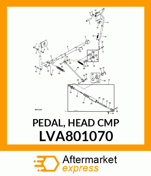 PEDAL, HEAD CMP LVA801070