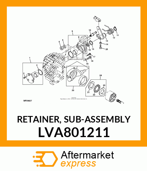 RETAINER, SUB LVA801211