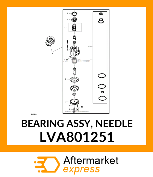 BEARING ASSY, NEEDLE LVA801251