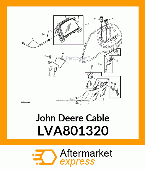 CABLE ASSY, METER LVA801320