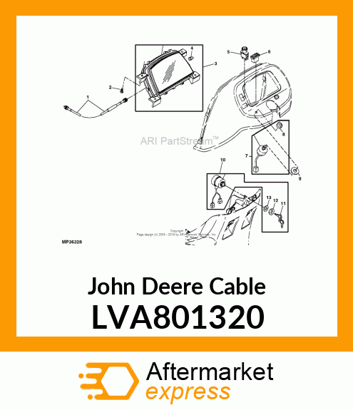 CABLE ASSY, METER LVA801320