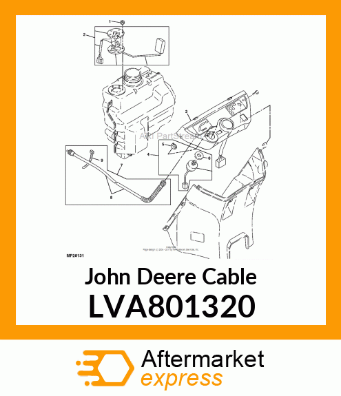 CABLE ASSY, METER LVA801320