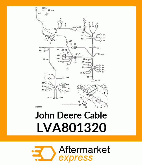 CABLE ASSY, METER LVA801320