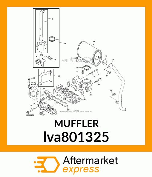 MUFFLER 790 lva801325