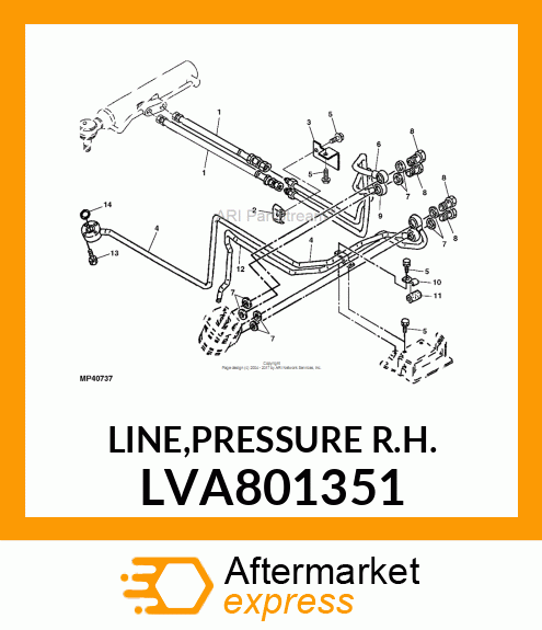 LINE,PRESSURE R.H. LVA801351