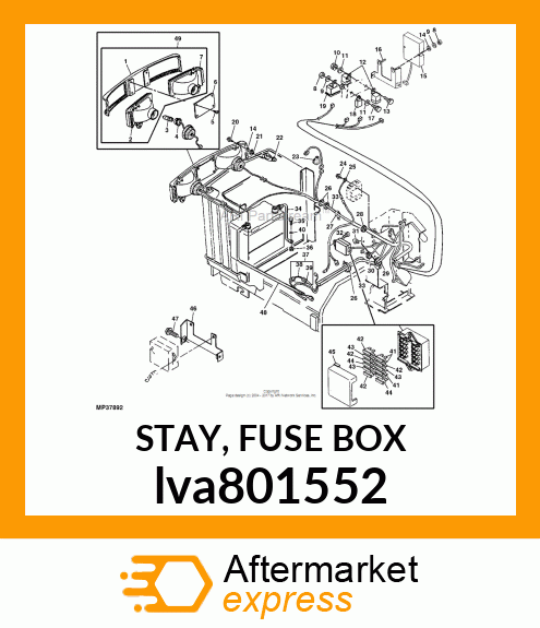 STAY, FUSE BOX lva801552