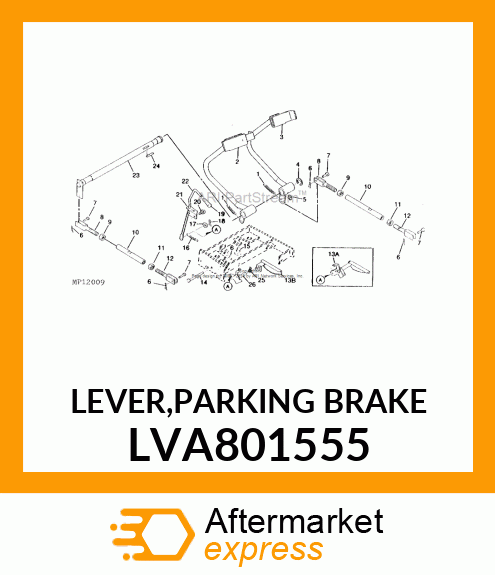 LEVER,PARKING BRAKE LVA801555