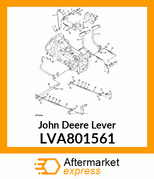 LEVER,PARKING BRAKE LVA801561