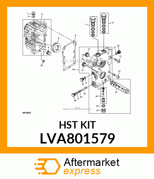 TRANSMISSION KIT, HST KIT LVA801579