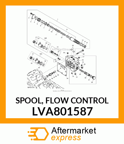 SPOOL, FLOW CONTROL LVA801587