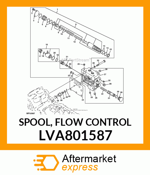 SPOOL, FLOW CONTROL LVA801587