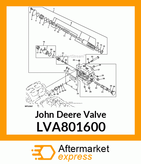 VALVE ASSY, PTO LVA801600