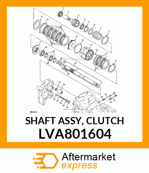 SHAFT ASSY, CLUTCH LVA801604