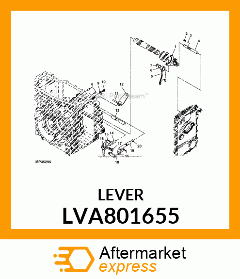 SHIFT ARM MBR CMP LVA801655