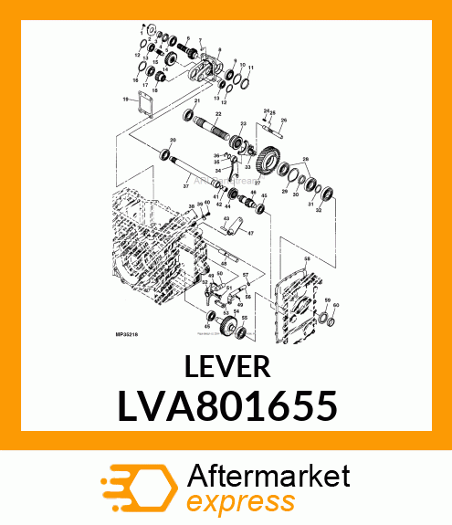 SHIFT ARM MBR CMP LVA801655